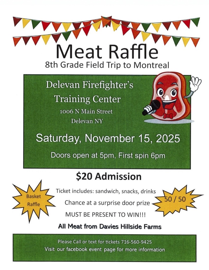 Meat Raffle Flyer 2025