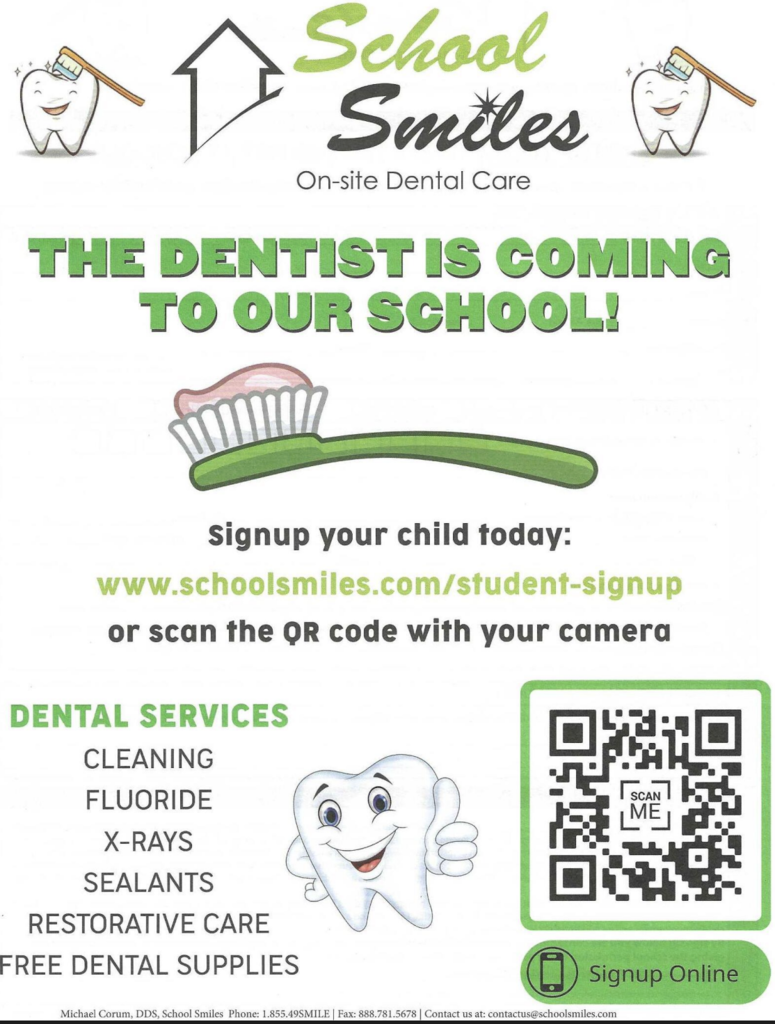 School Smiles on-site dentist