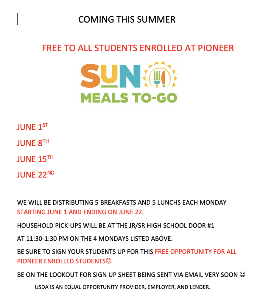 Summer meals