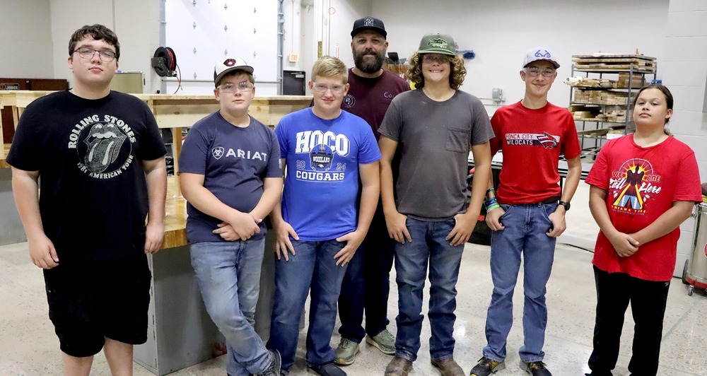Construction Academy students