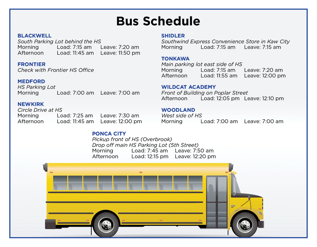 Pioneer Tech Bus Schedule