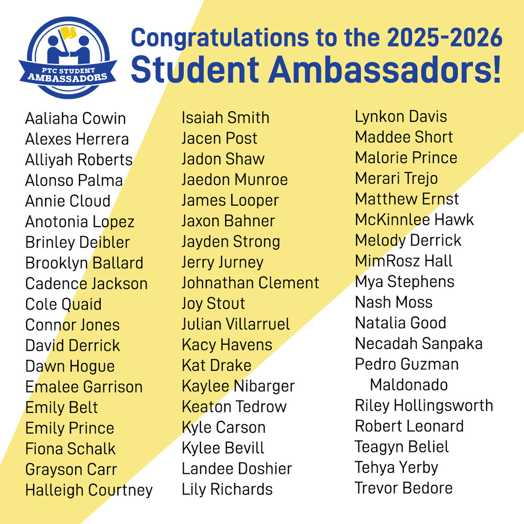Pioneer  Tech Student Ambassador list 