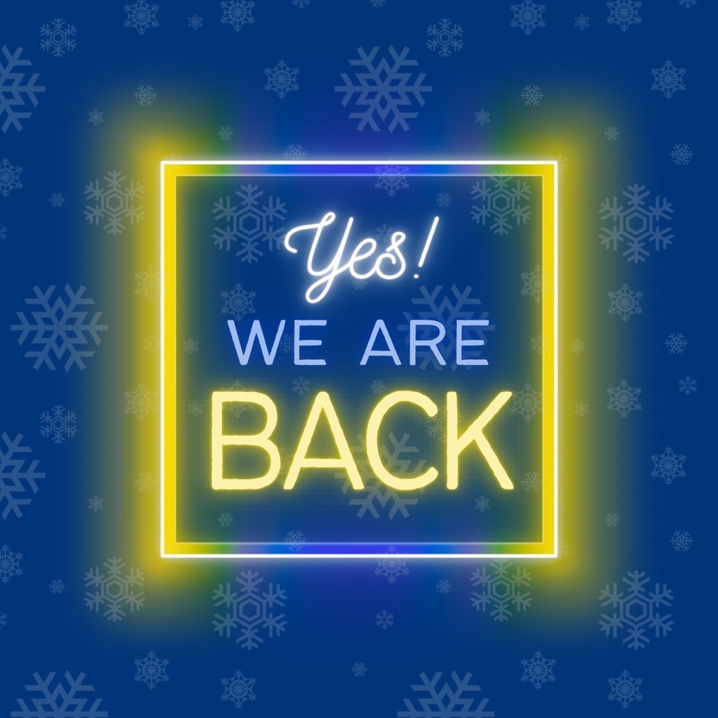 Pioneer Tech graphic says We Are Back