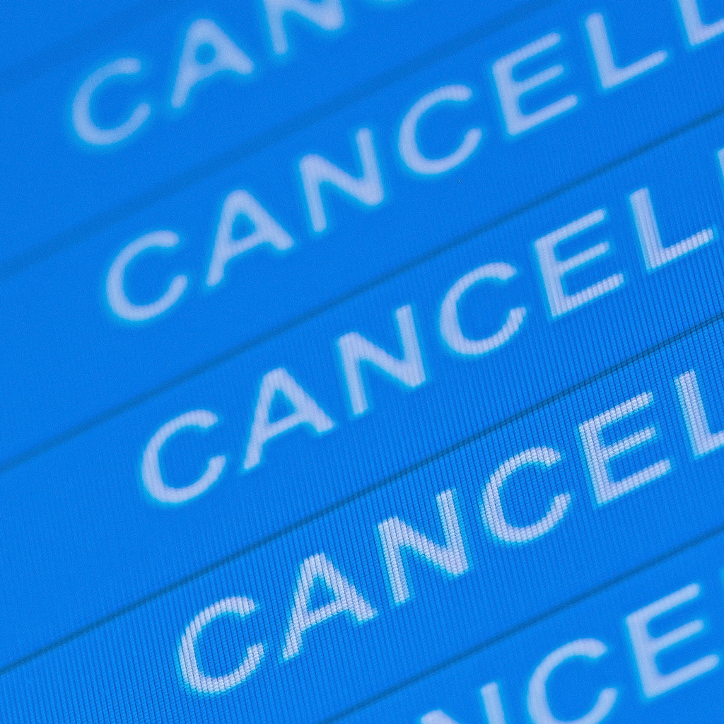 Pioneer Tech cancel graphic in blue 