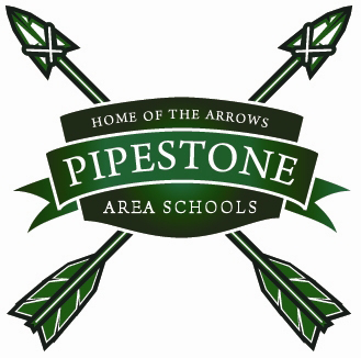 School logo of crossed arrows 