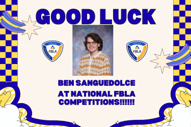 Good Luck Ben Sanguedolce
