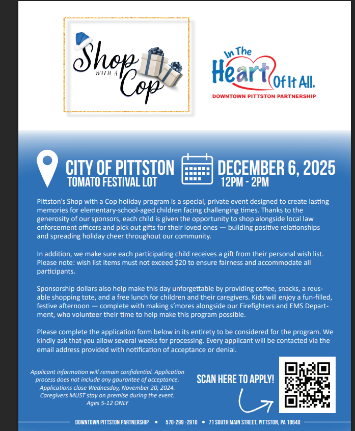 Shop with a Cop - Application 