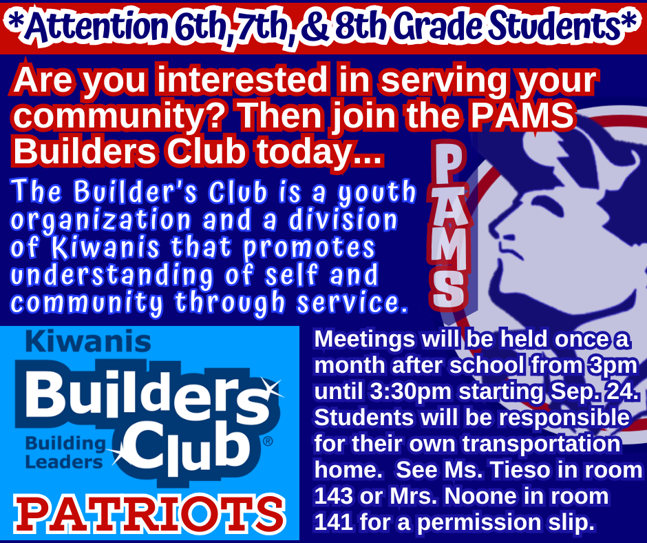 Join PAMS Builders Club 2025