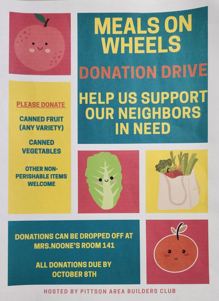 Meals on Wheels Donation Drive hosted by the PAMS Builders Club