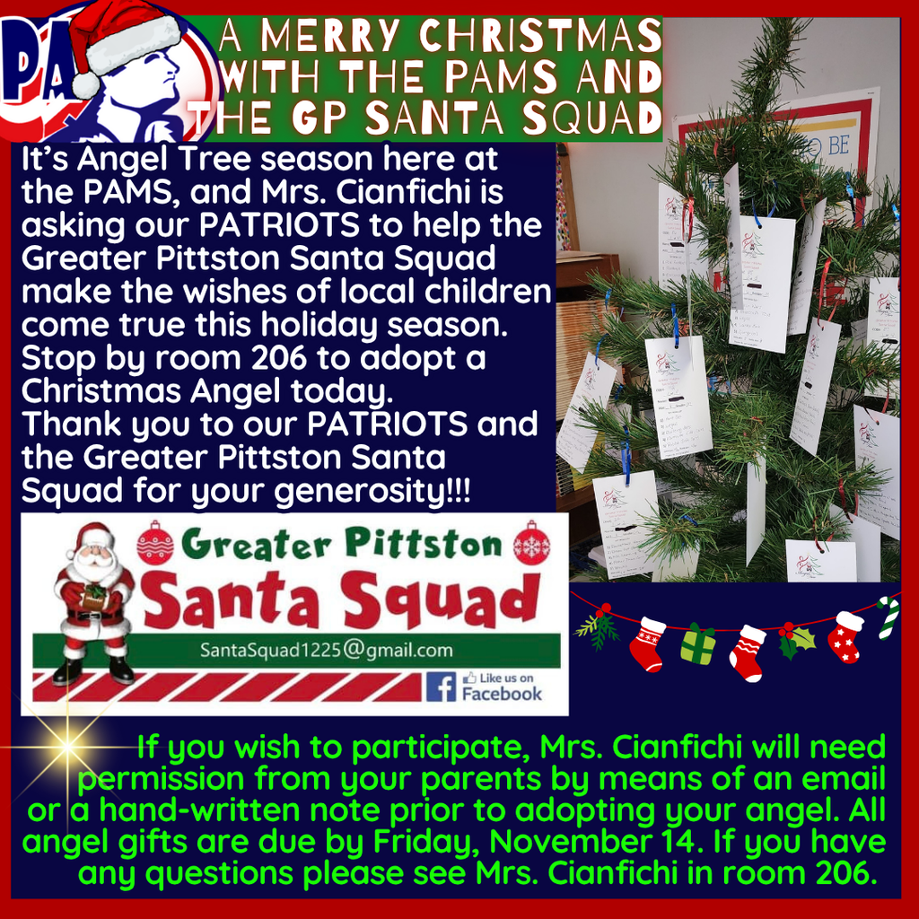 Patriots help the GP Santa Squad.