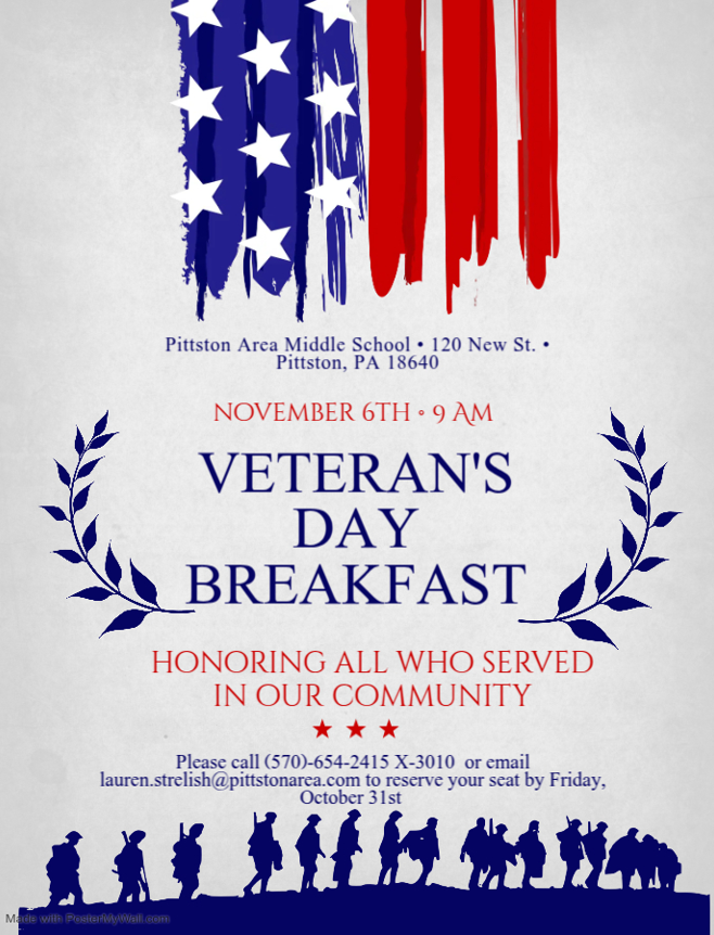 Veteren's Day Breakfast 2025 Flyer