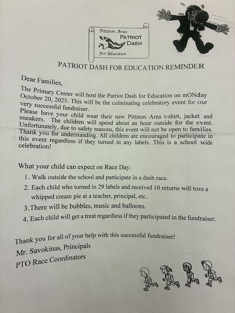 A photo of the patriot dash flyer.