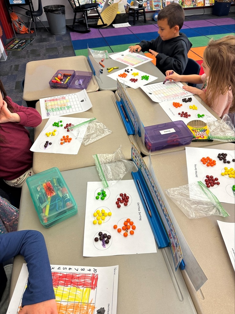 Students working on learningh centers