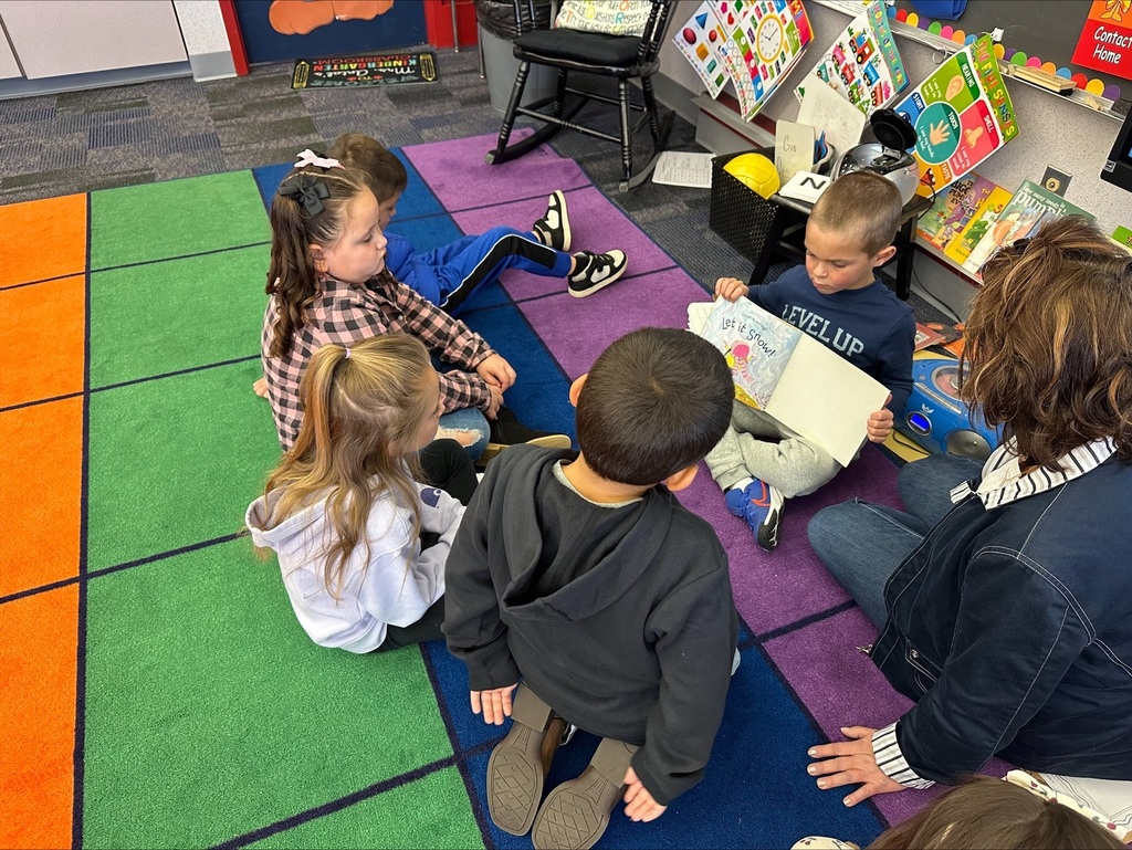 Students working on learningh centers