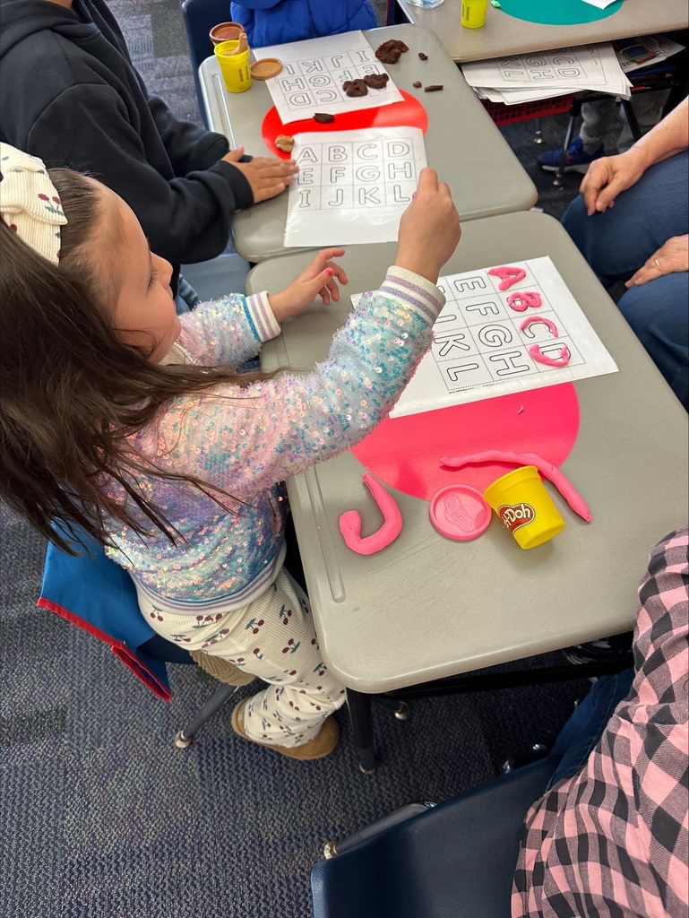 Students working on learningh centers