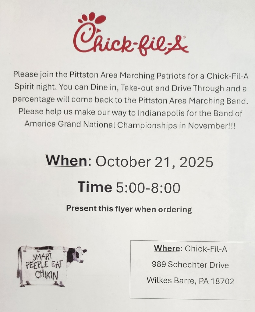 Marching Patriots Night at Chick-Fil-A