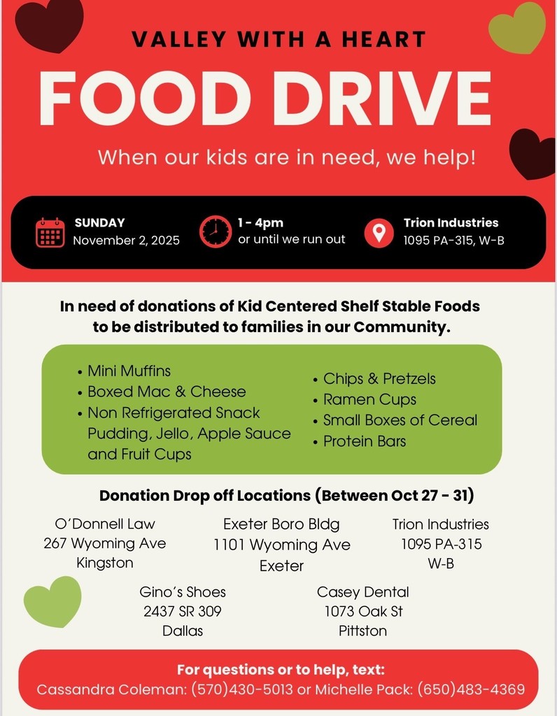 Valley with a  Heart Food Drive