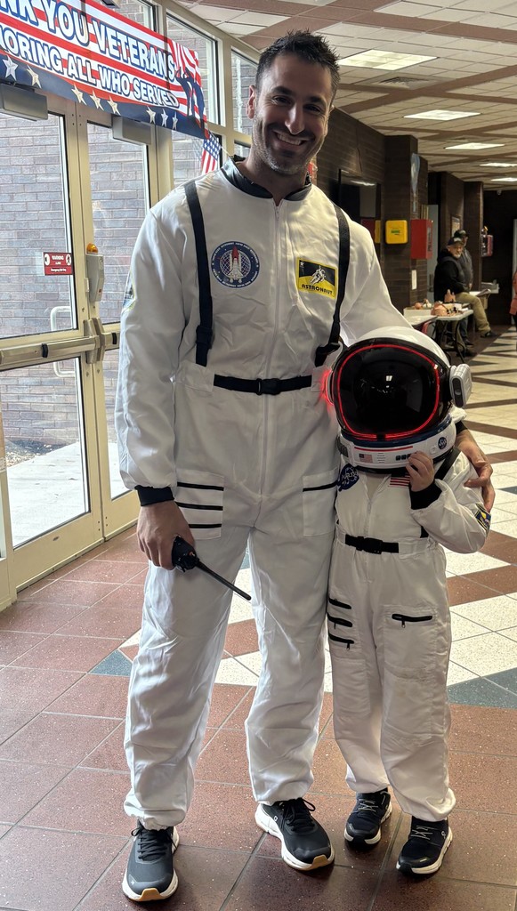 Mr. Z and an astronaut 
