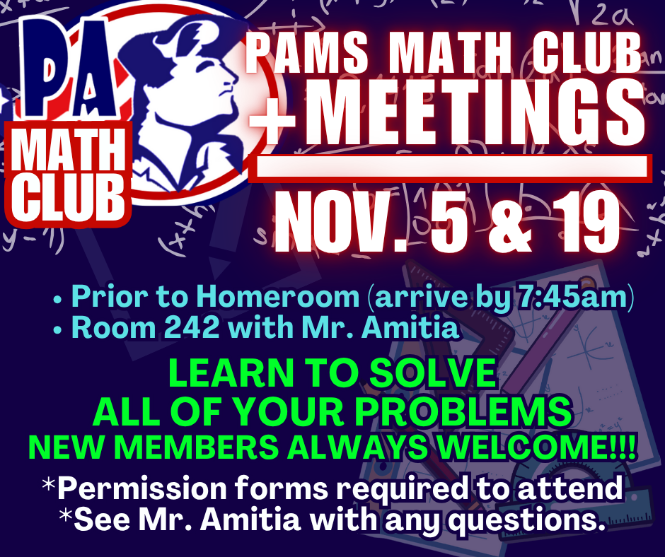Nov 25 Math Club Meetings