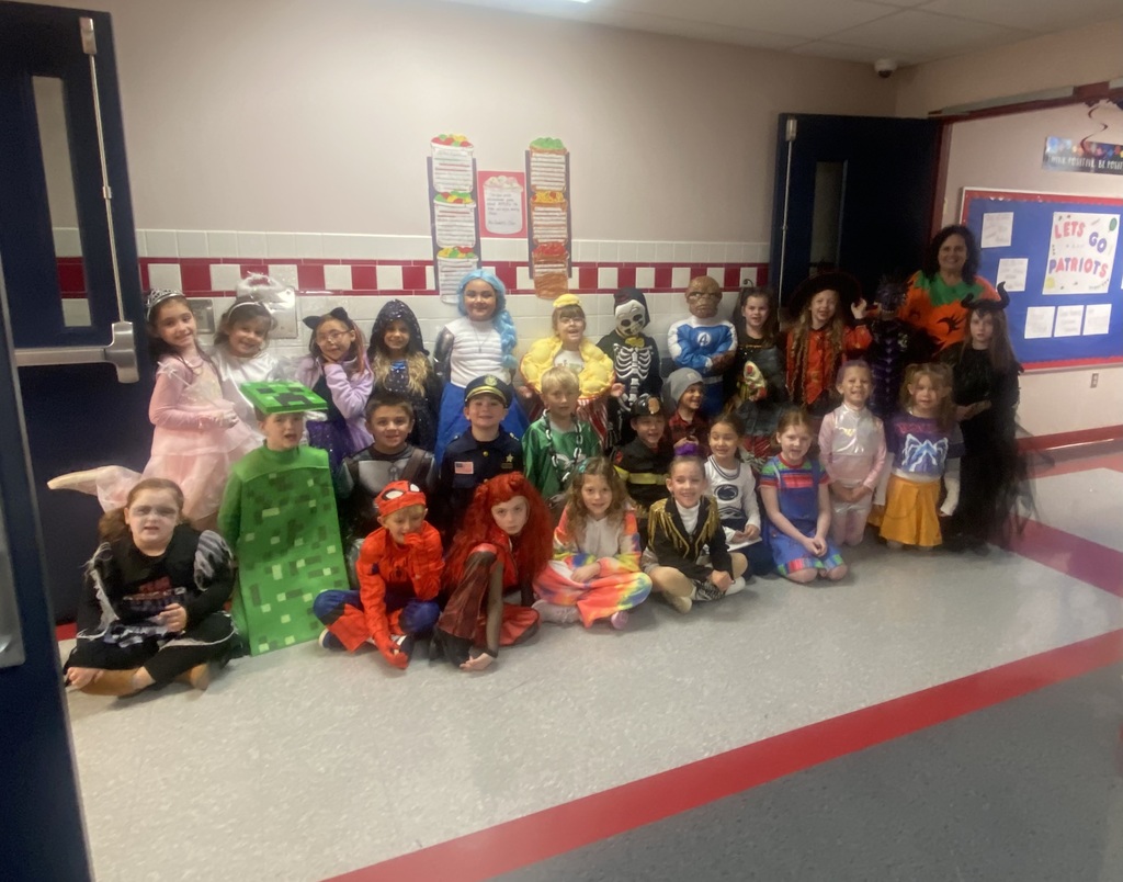 Teacher and student dressed in halloween costumes