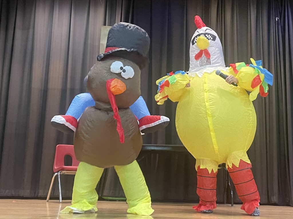 turkey and chicken inflatable
