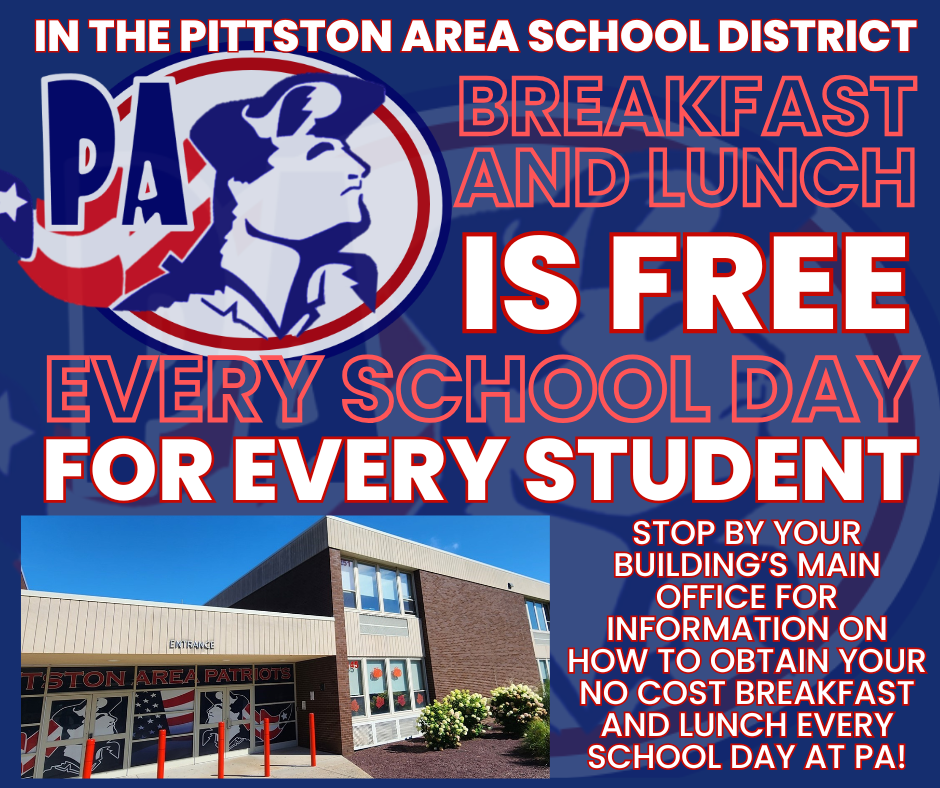 Free Breakfast and Lunch Every Day for Every Student at the PASD