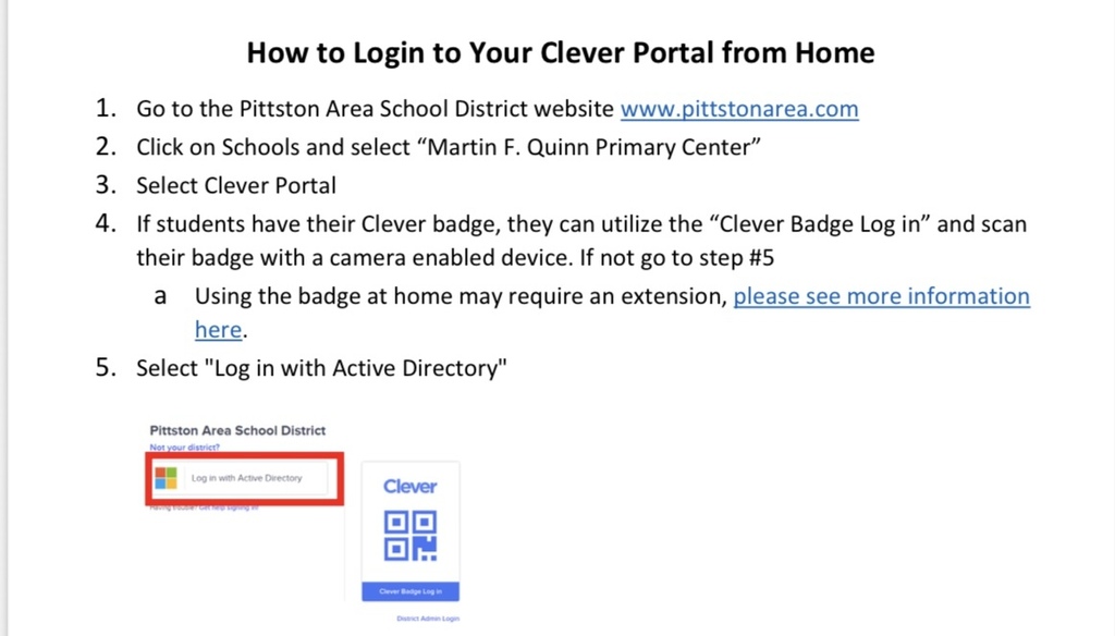 How to login to clever portal flyer