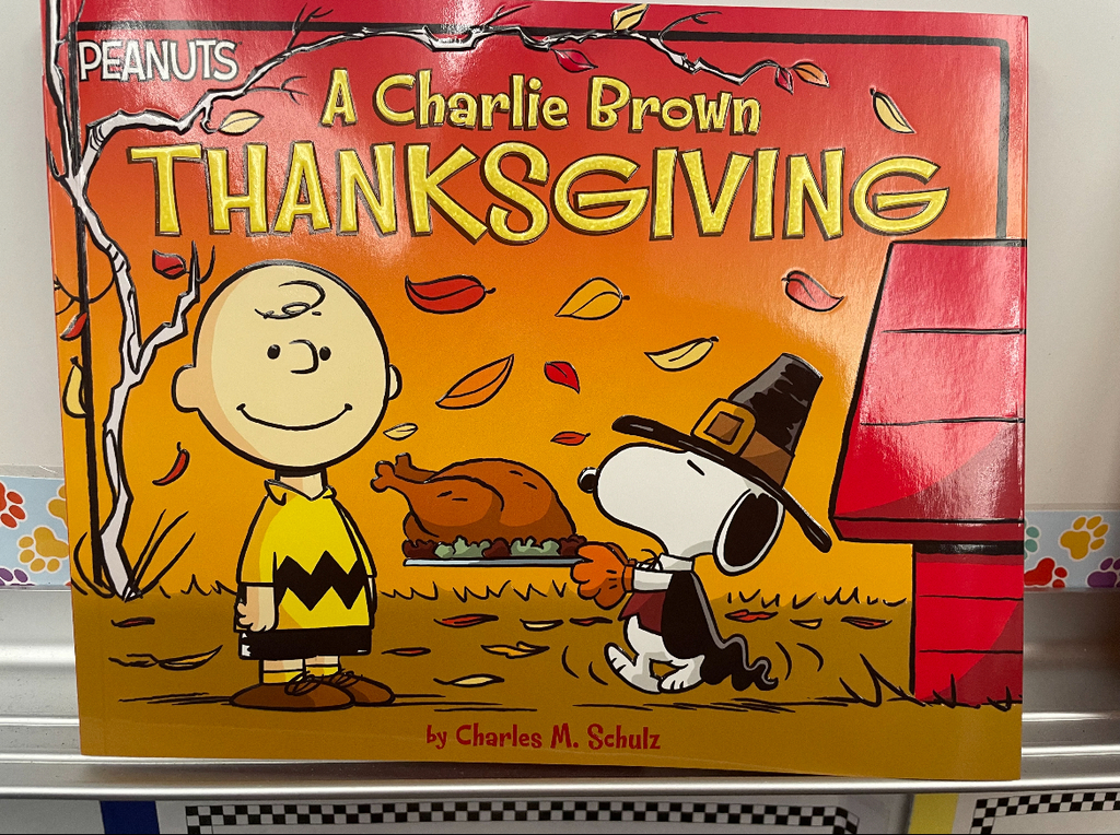 A charlie brown thanksgiving book cover
