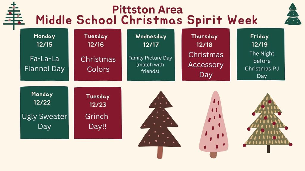 Holiday Spirit week at the PAMS 2025...