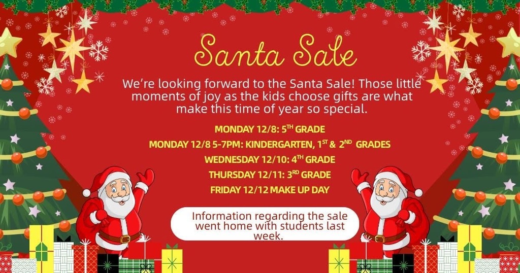Santa sale flyer
