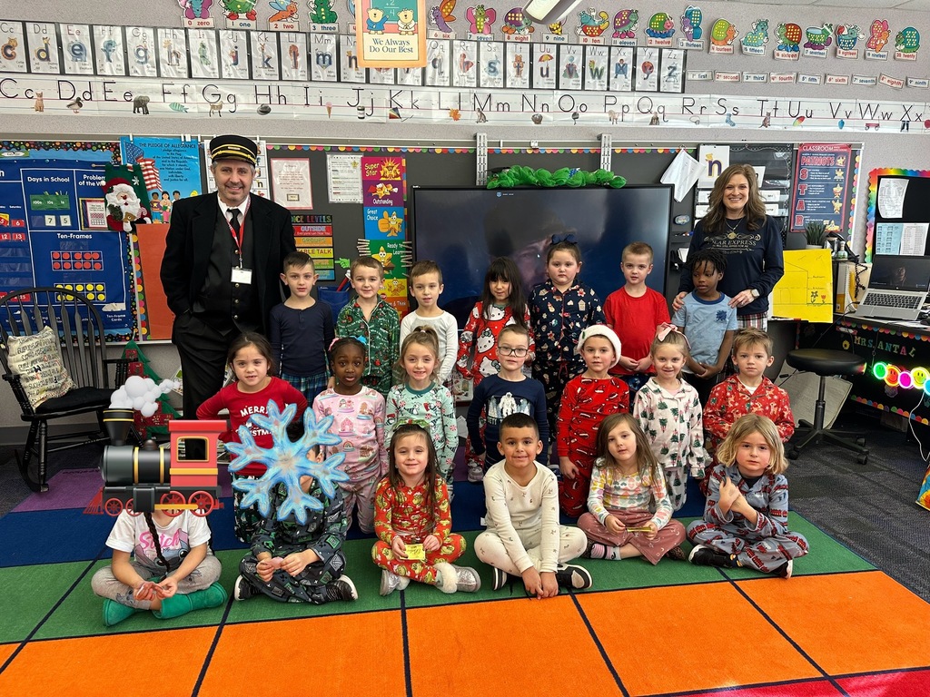 Area Primary Center! 🚂🎄 What a magical day at the Pittston Area Primary Center as our students celebrated Polar Express Day! The excitement was in the air as students watched The Polar Express, enjoyed tasty Yoo-Hoo and Oreo cookies, and truly felt the holiday spirit. A special highlight of the day was Principal Mr. Savokinas, who brought the story to life by dressing as the Polar Express conductor and personally punching each student’s golden ticket—just like in the movie! ✨🎟️
