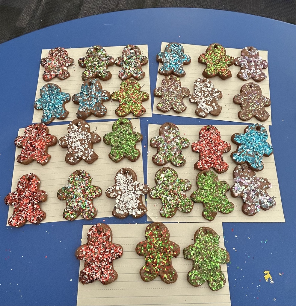 Homemade gingerbread ornaments  