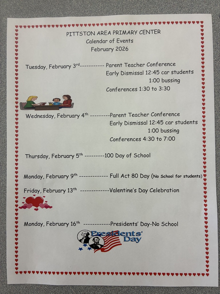 February important dates flyer