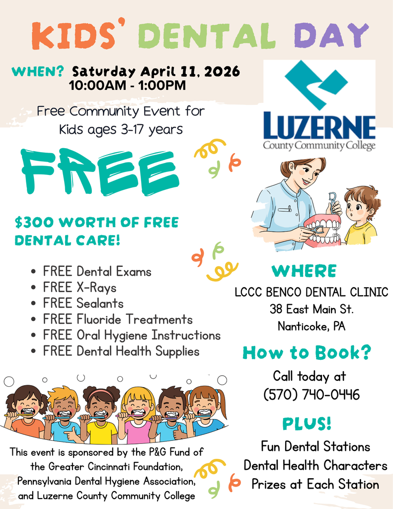 Kids Dental Day at LCCC April 11th