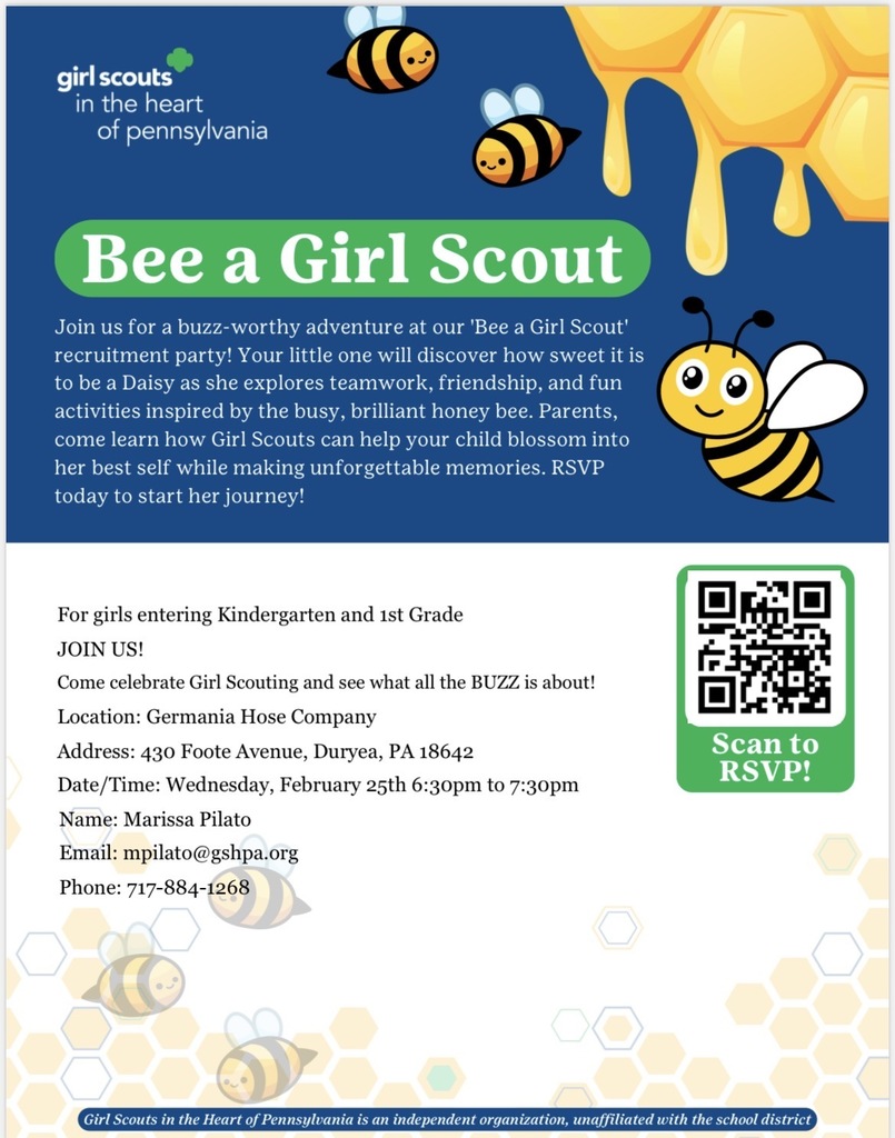 Bee a girl scout flyer. 
