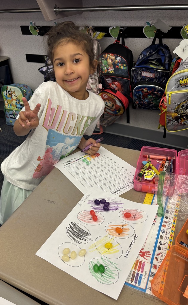 A student with jelly beans 