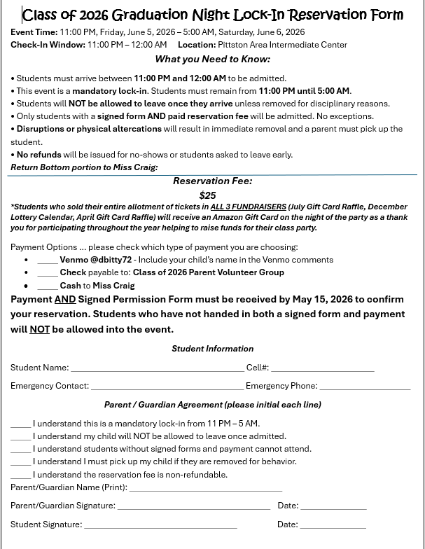Reservation Form