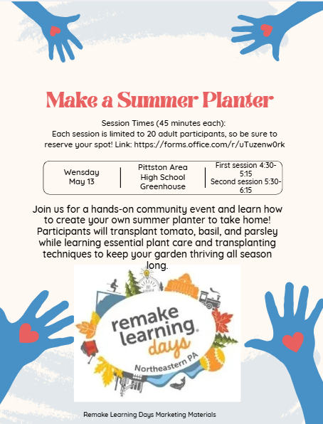 Make a Summer Planter Flyer May 13