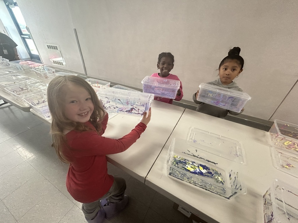 Students working on a stem activity 