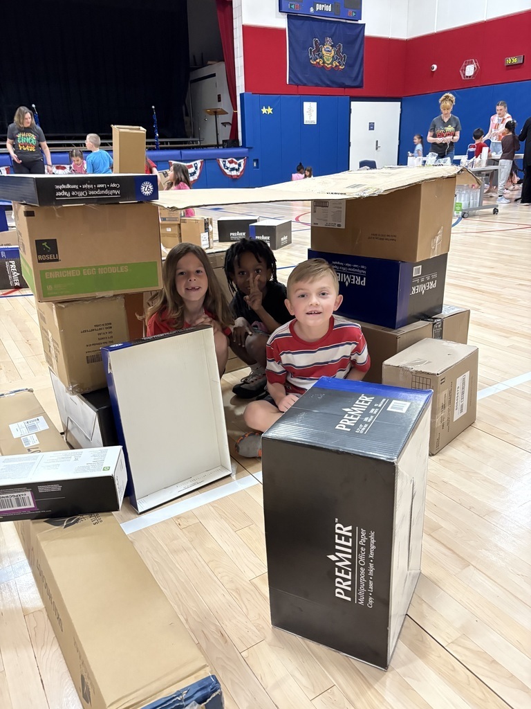 Students working on a stem activity 