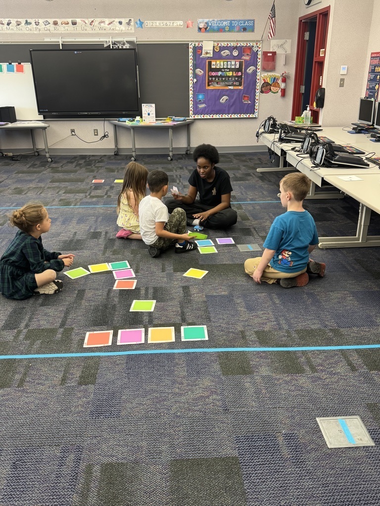 Students working on a stem activity 