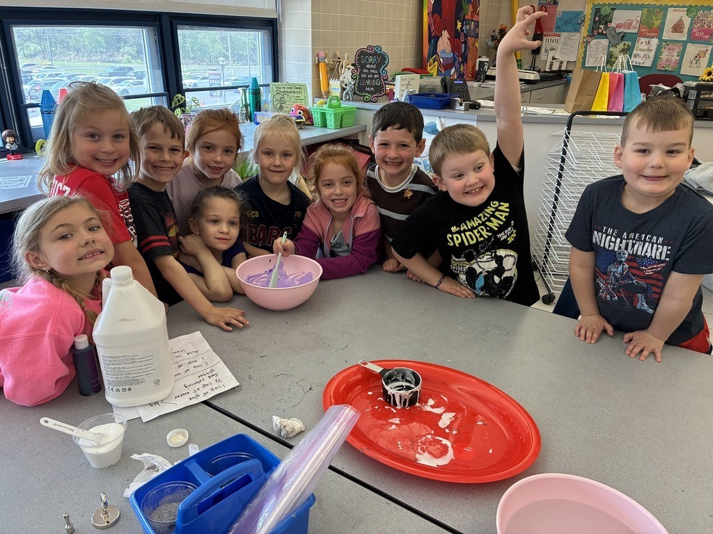 Students working on a stem activity 