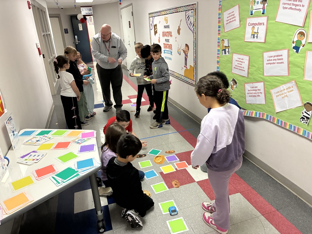 Students participating in stem activities 