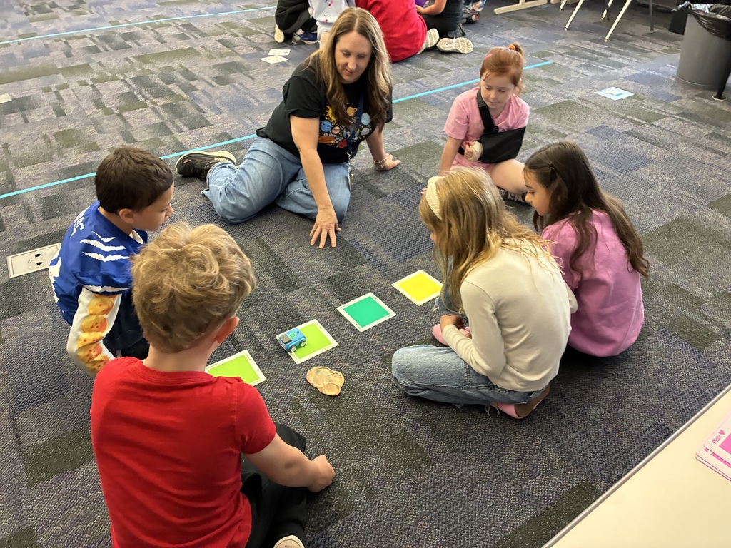 Students participating in stem activities 