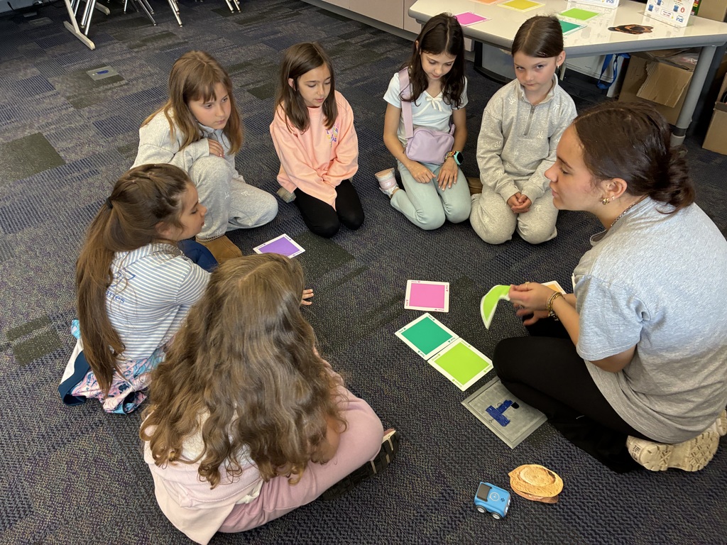 Students participating in stem activities 