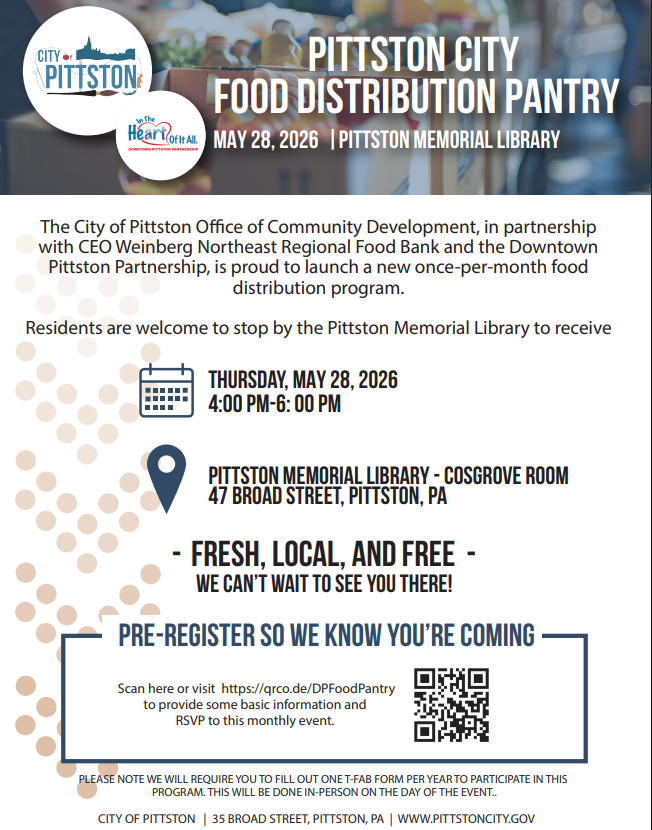 Pittston City Food Distribution Pantry