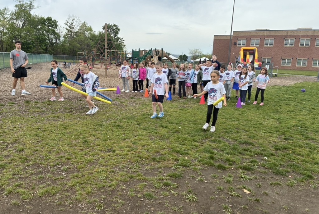 First grade students at field day. 