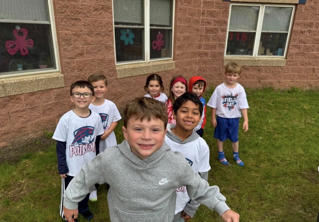 First grade students at field day. 