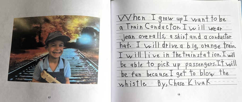 Ms. Richards’s students and their published book When I grow up I want to be… 