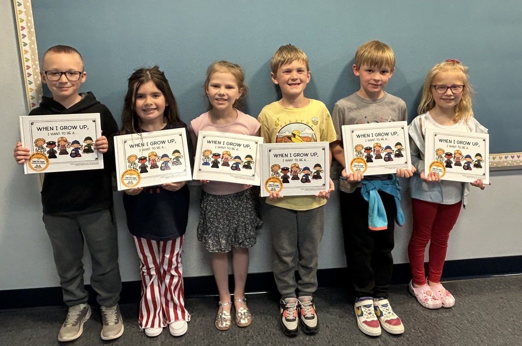 Ms. Richards’s students and their published book When I grow up I want to be… 